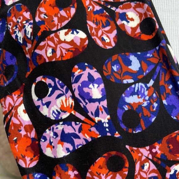 LuLaRoe New OS One Size Black Geometric Leggings NWT - Picture 3 of 8